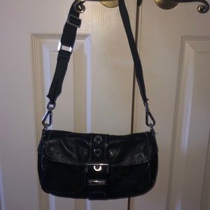 PRADA Leather and Nylon Crossbody Bag